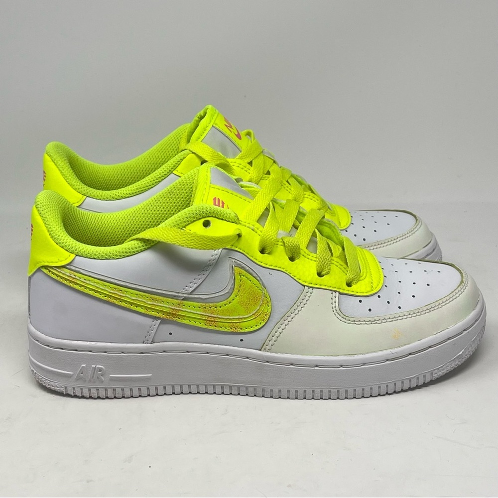 Nike Air Force 1 Low LV8 GS Size 5.5 Youth Womens 7 White Volt Pink DV1680 100